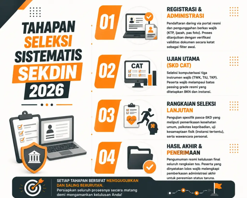 1. Memahami Tahapan Seleksi Sekdin 2026 secara Sistematis