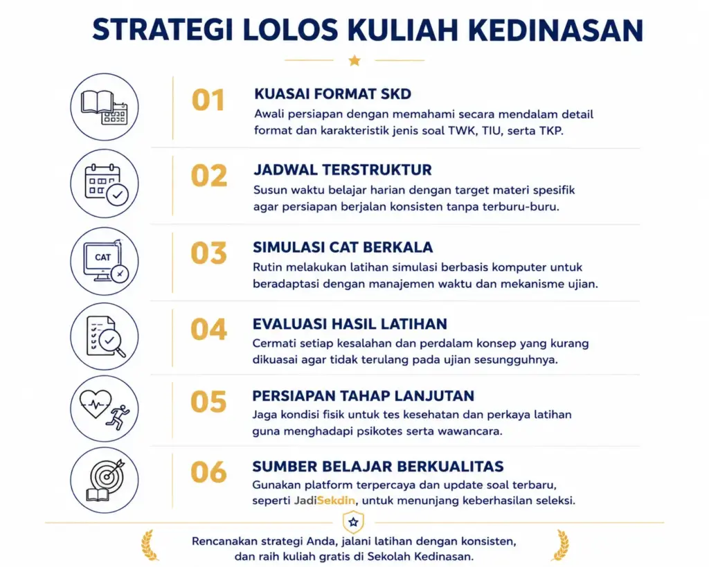 3. Strategi Belajar Efektif untuk Kuliah Kedinasan Gratis