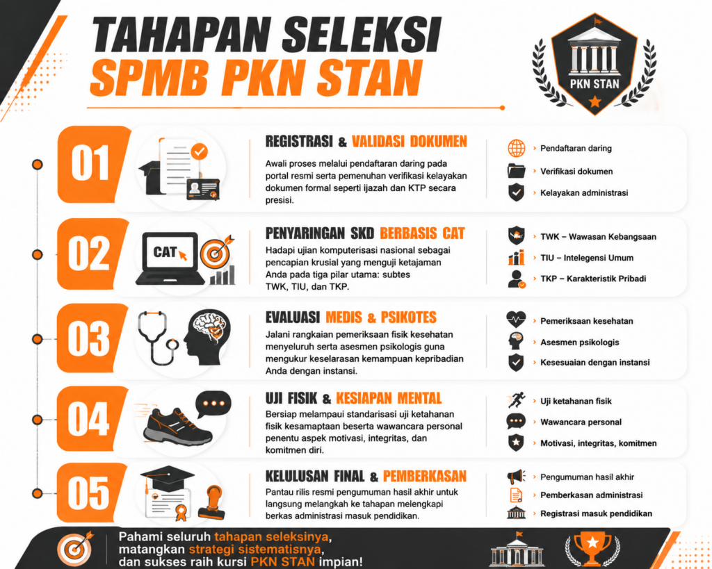 1. Melihat Tahapan Penjelasan SPMB PKN STAN