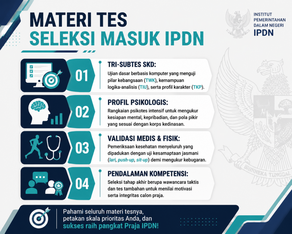 2. Memahami Materi Tes IPDN Apa Saja Termasuk SKD dan Tes Lanjutan