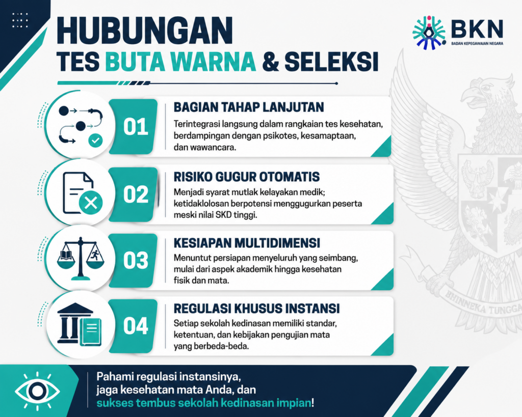 4. Hubungan Tes Buta Warna dengan Tahapan Seleksi Lanjutan
