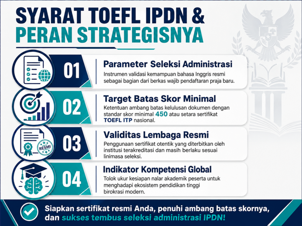 1. Mengenal Syarat TOEFL IPDN dan Perannya