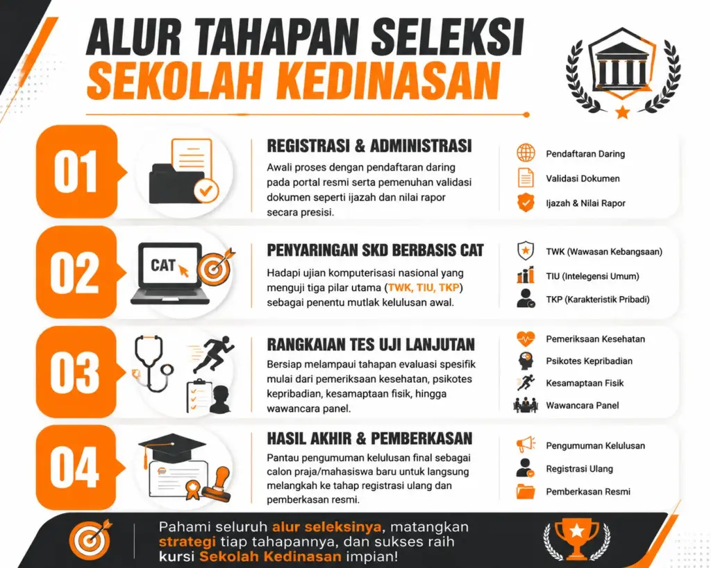 2. Tahapan Seleksi Sekolah Kedinasan yang Harus Diketahui