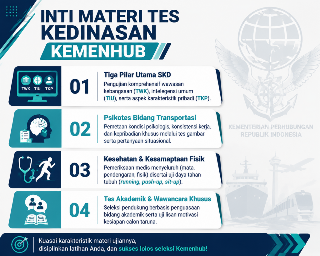 2. Menguak Materi Tes Sekolah Kedinasan Kemenhub