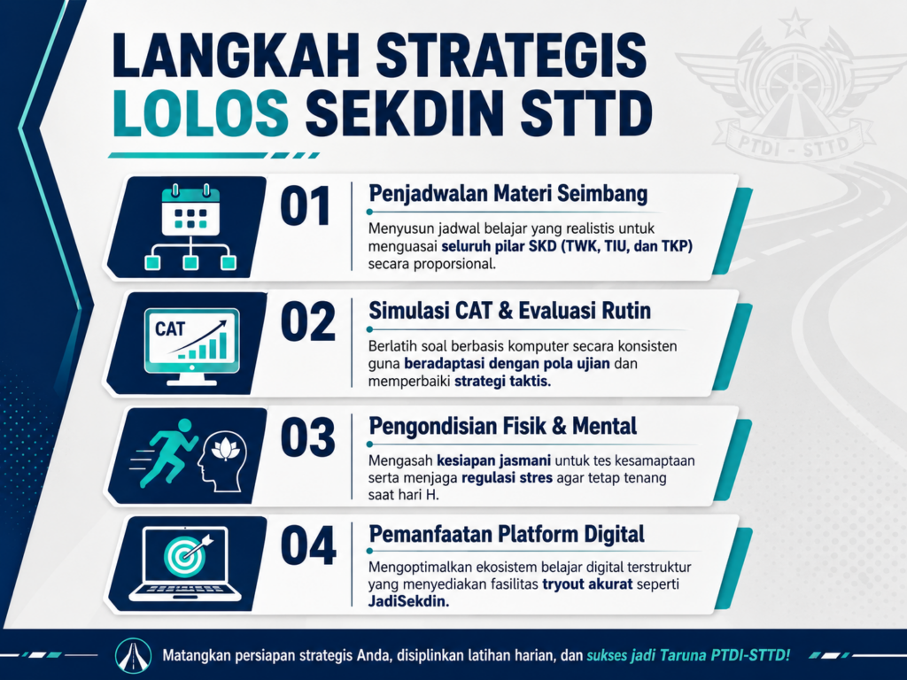 3. Langkah Strategis Mempersiapkan Seleksi Sekdin STTD