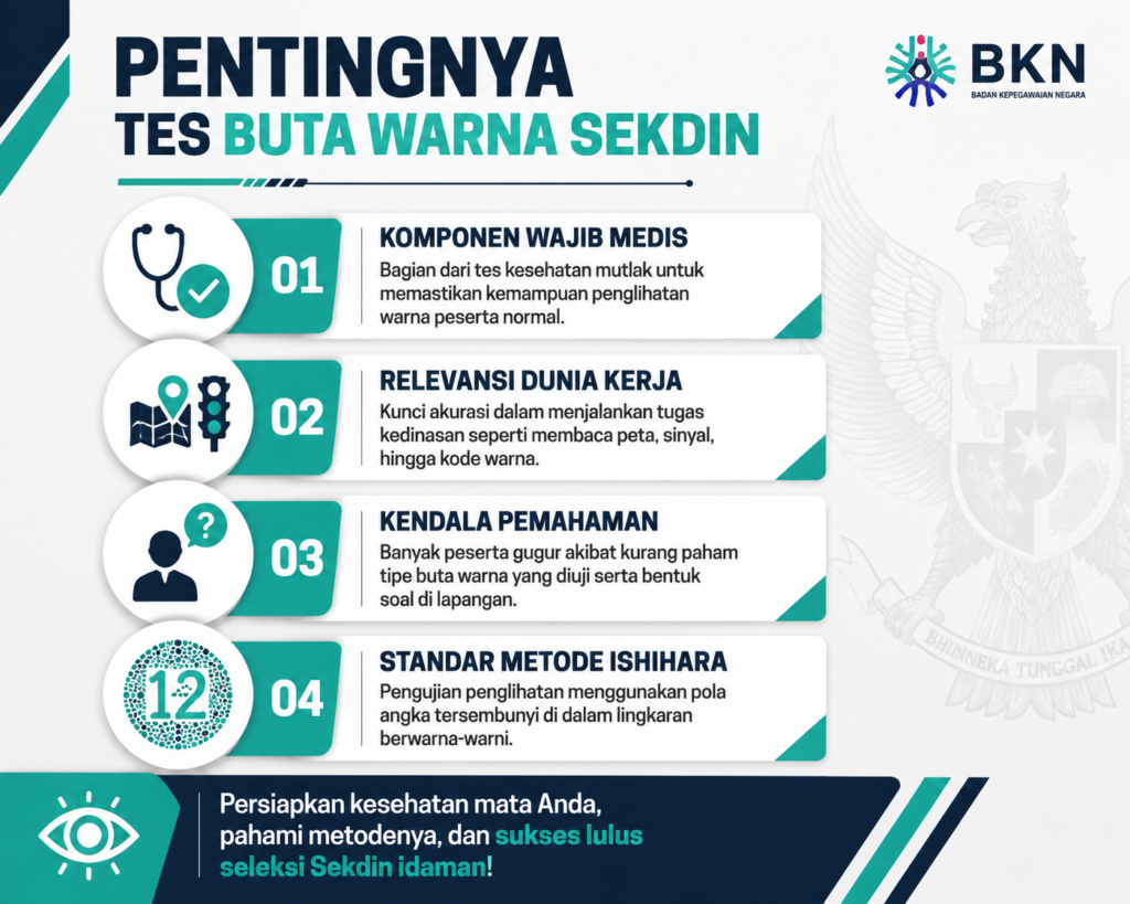 1. Mengapa Tes Buta Warna Penting dalam Seleksi Sekdin?