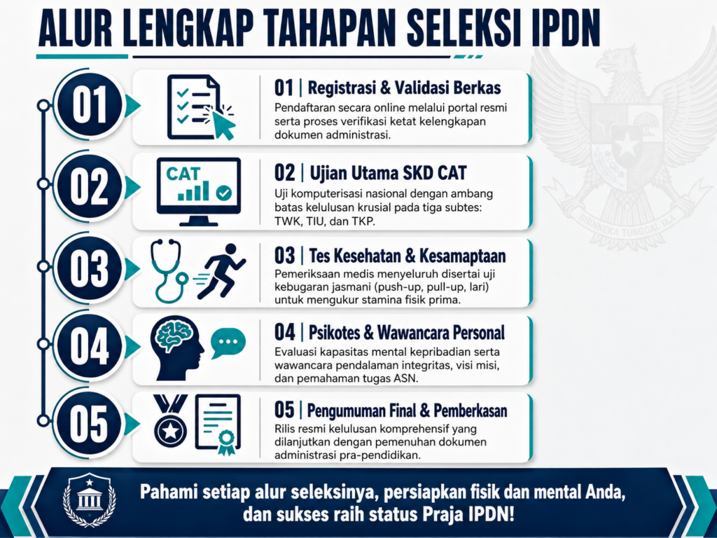2. Mengupas Tahapan Seleksi Masuk IPDN Secara Lengkap