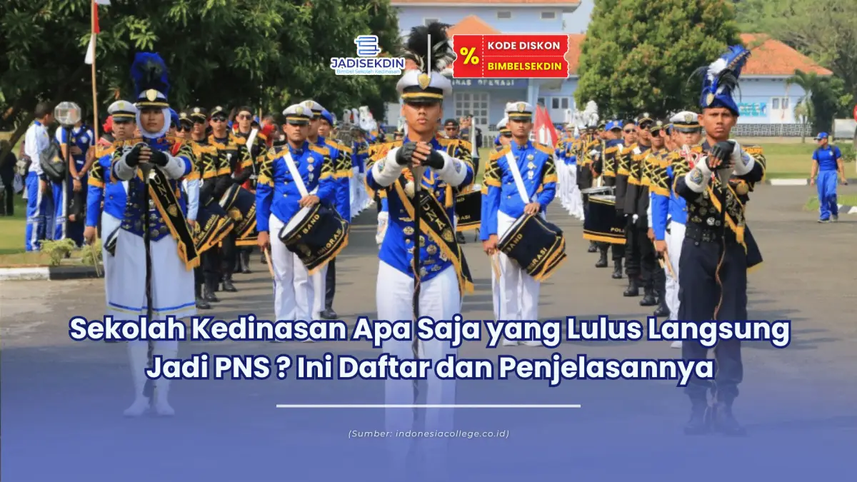 sekolah kedinasan apa saja yang lulus langsung jadi PNS