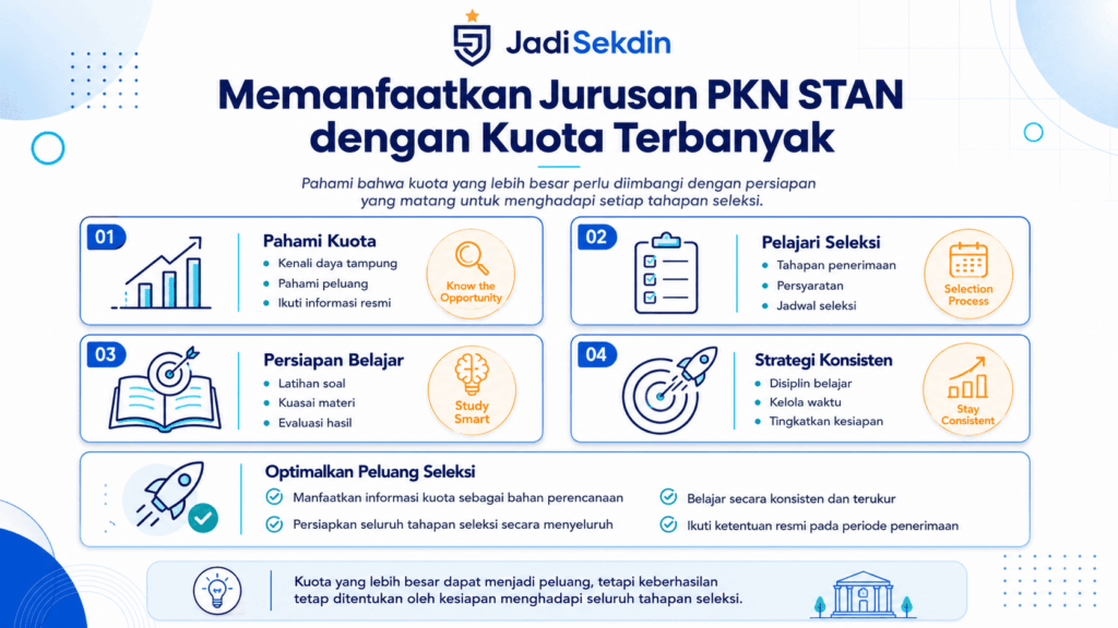 jurusan pkn stan kuota paling banyak