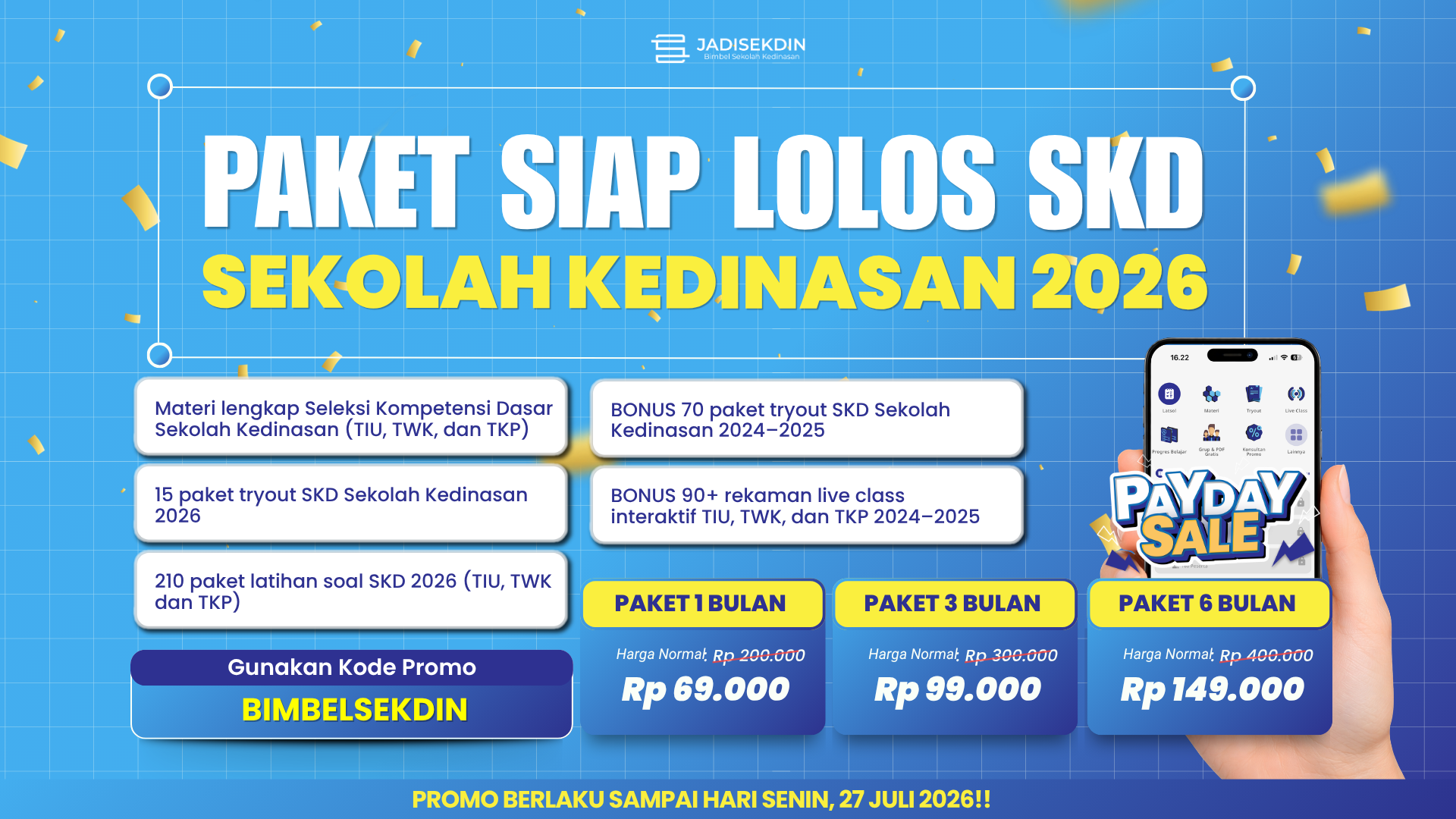 KODE VOUCHER SEKDIN- ARTIKEL - PAYDAYSALE