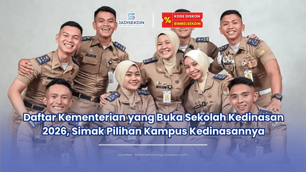 Kementerian yang buka sekolah kedinasan 2026