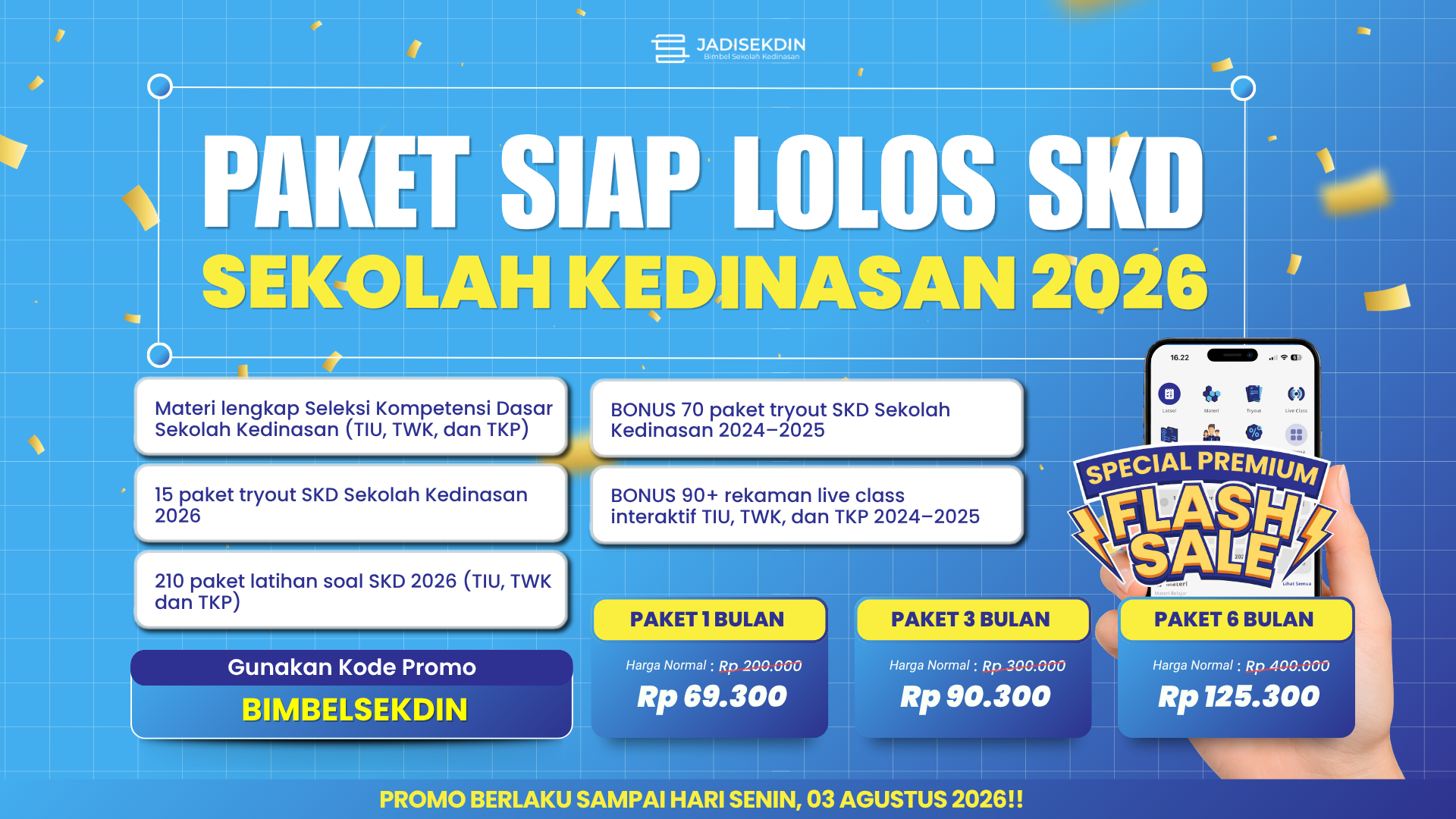 KODE VOUCHER SEKDIN- ARTIKEL - FLASHSALE
