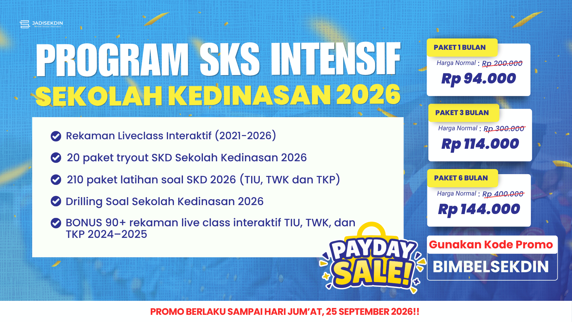 KODE PROMO JADISEKDIN