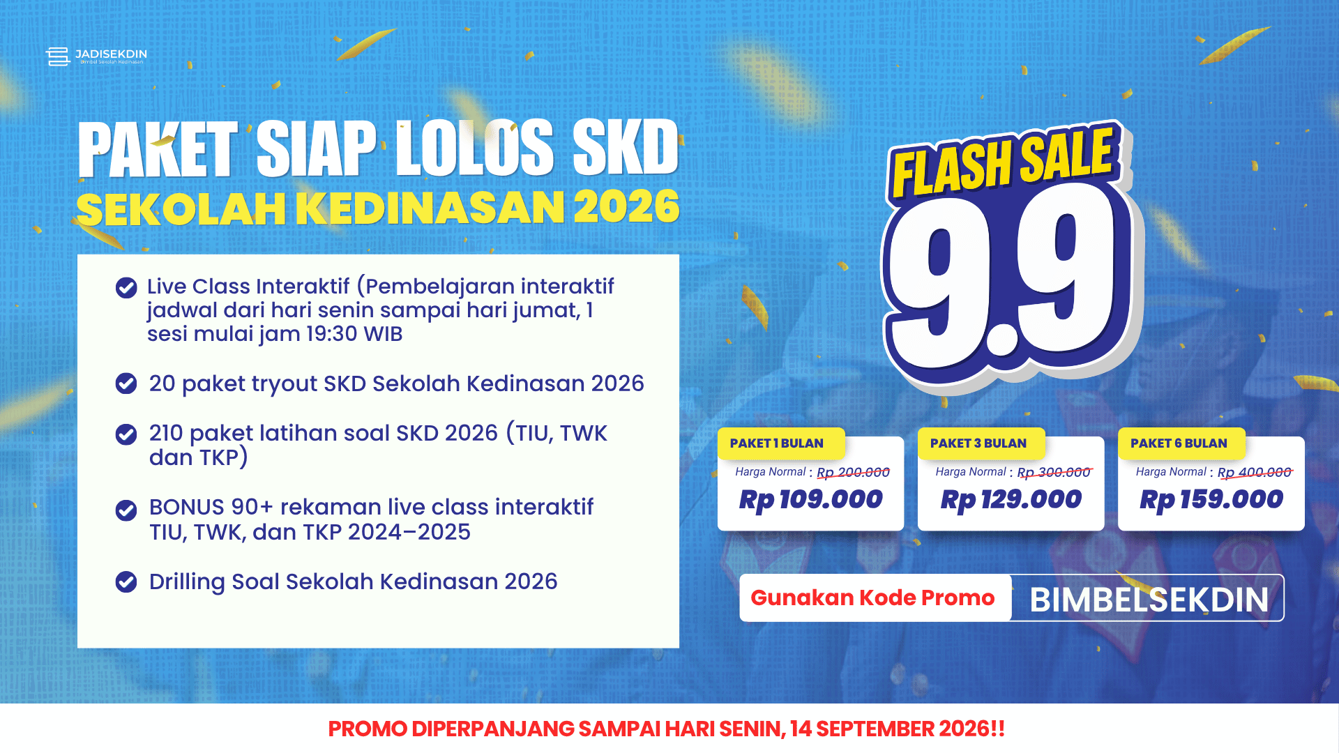 KODE VOUCHER JADISEKDIN 2026- ARTIKEL - PROMO9.9