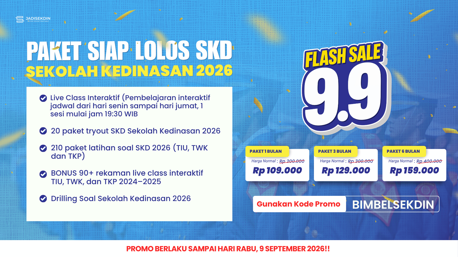 KODE VOUCHER JADISEKDIN 2026- ARTIKEL - PROMO9.9