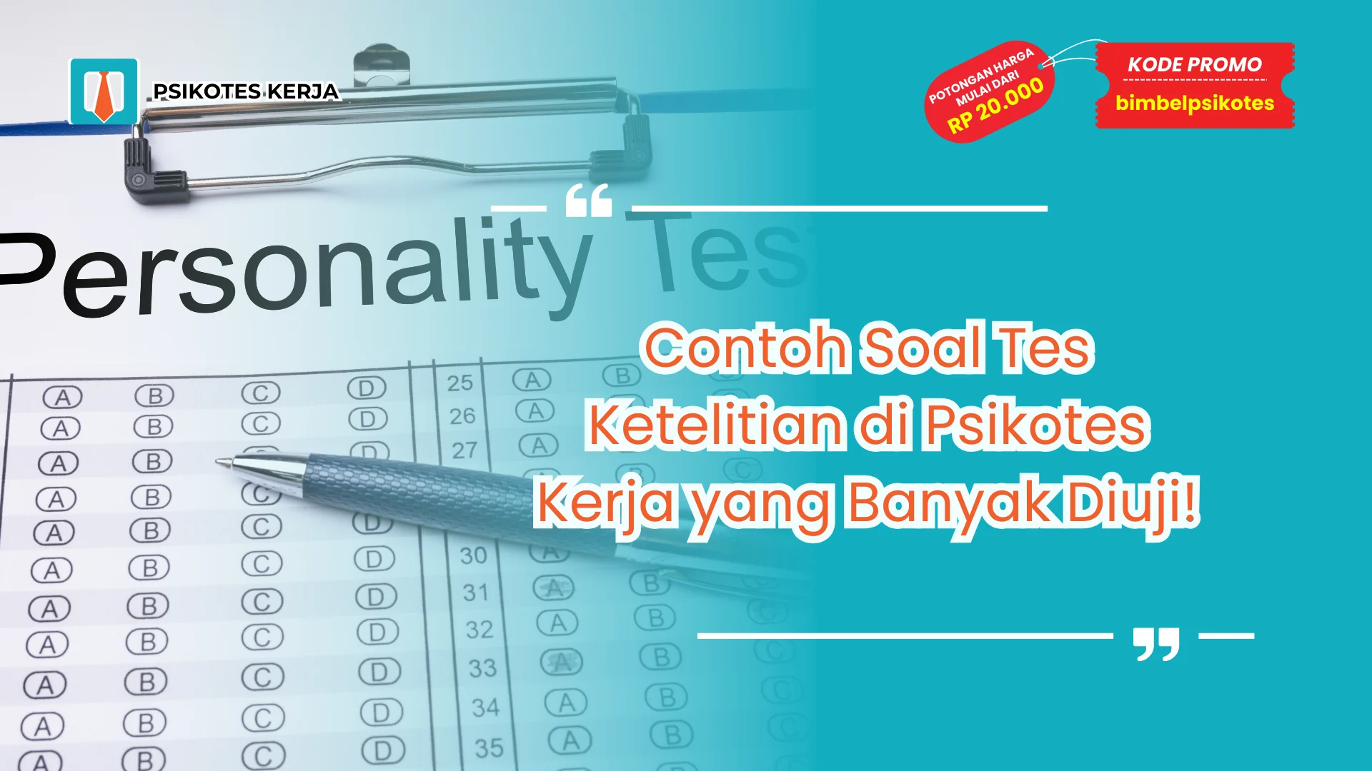 Contoh Soal Psikotes Kerja