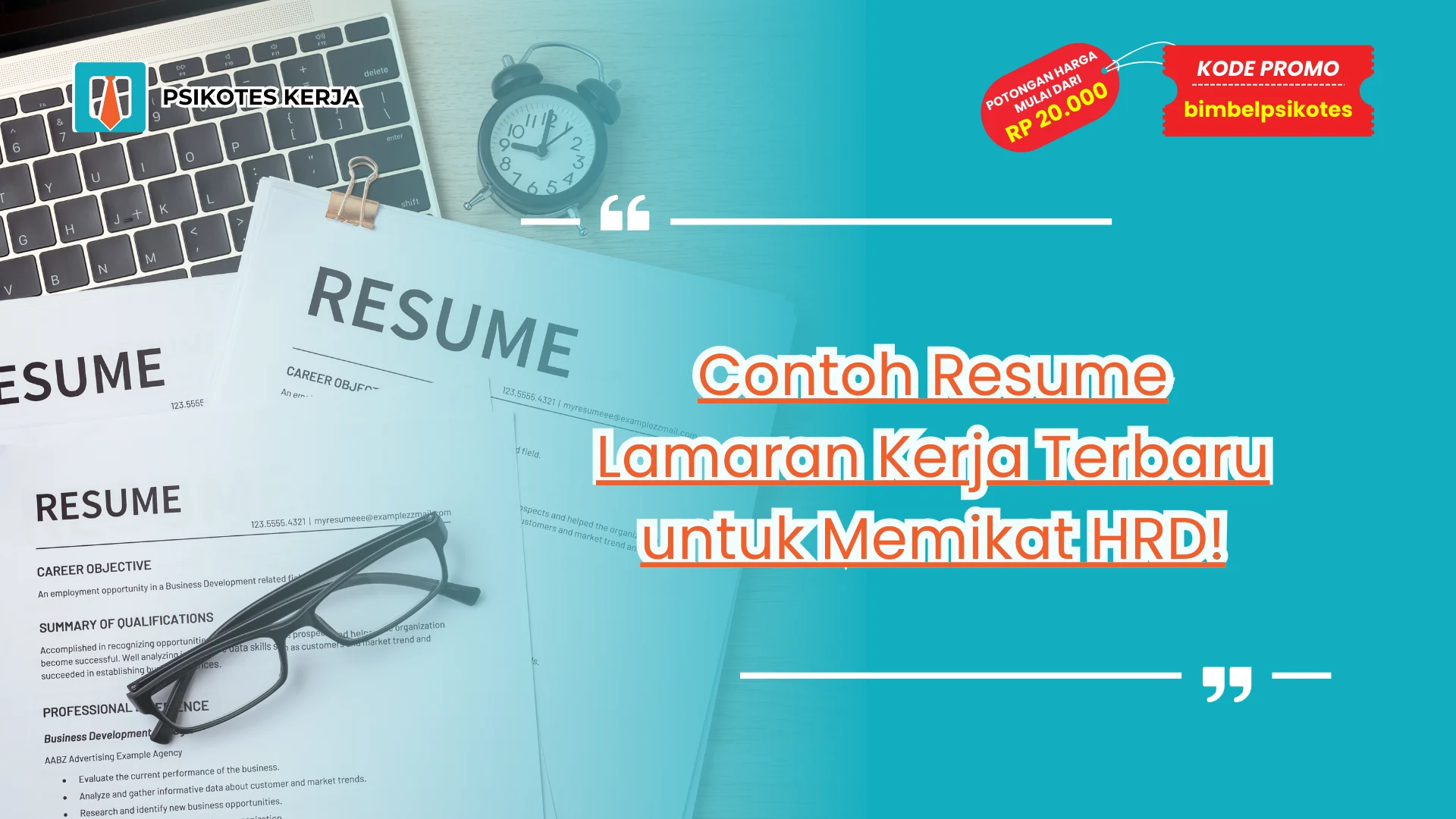 Contoh Resume Lamaran Kerja