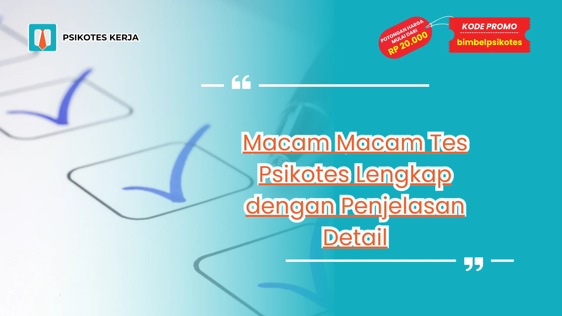Macam Macam Tes Psikotes