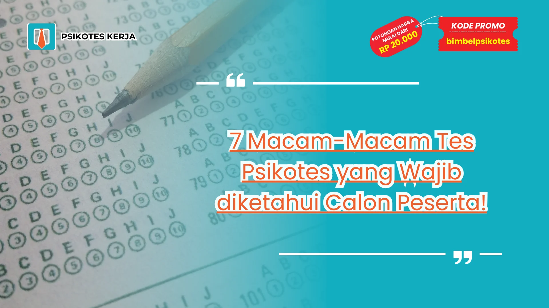 Macam-Macam Tes Psikotes