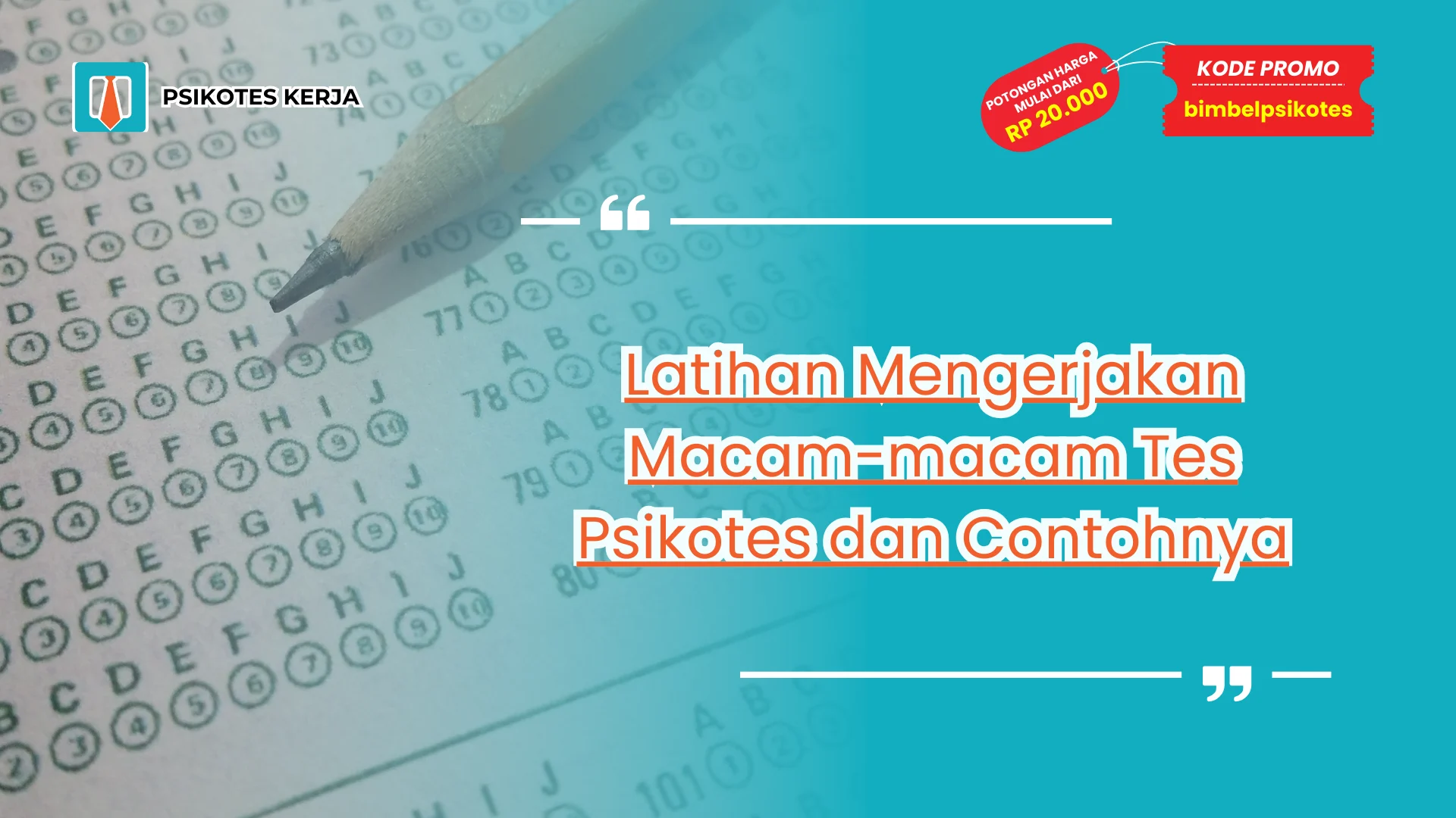 Macam-macam Tes Psikotes