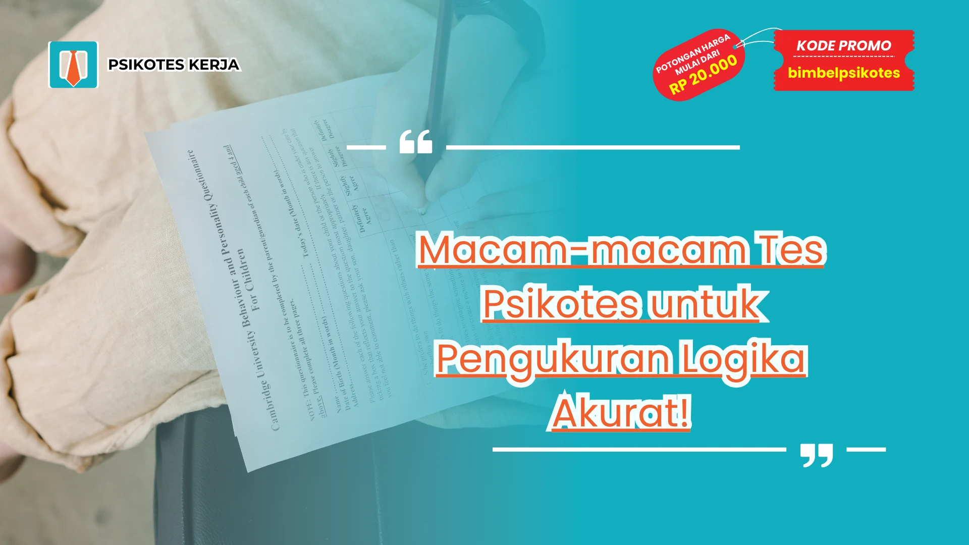 Macam-macam Tes Psikotes