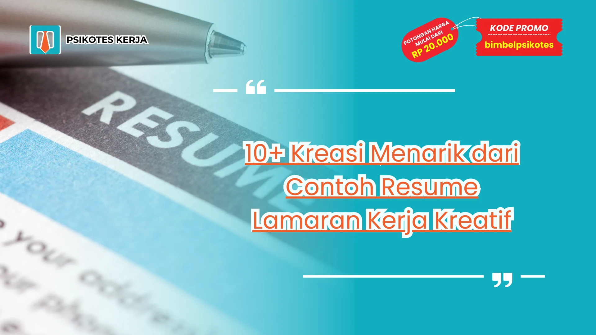Contoh Resume Lamaran Kerja