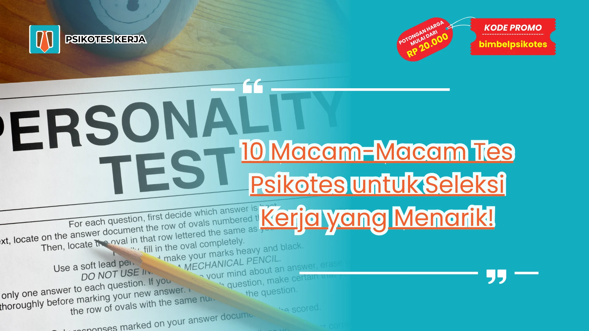 Macam-Macam Tes Psikotes