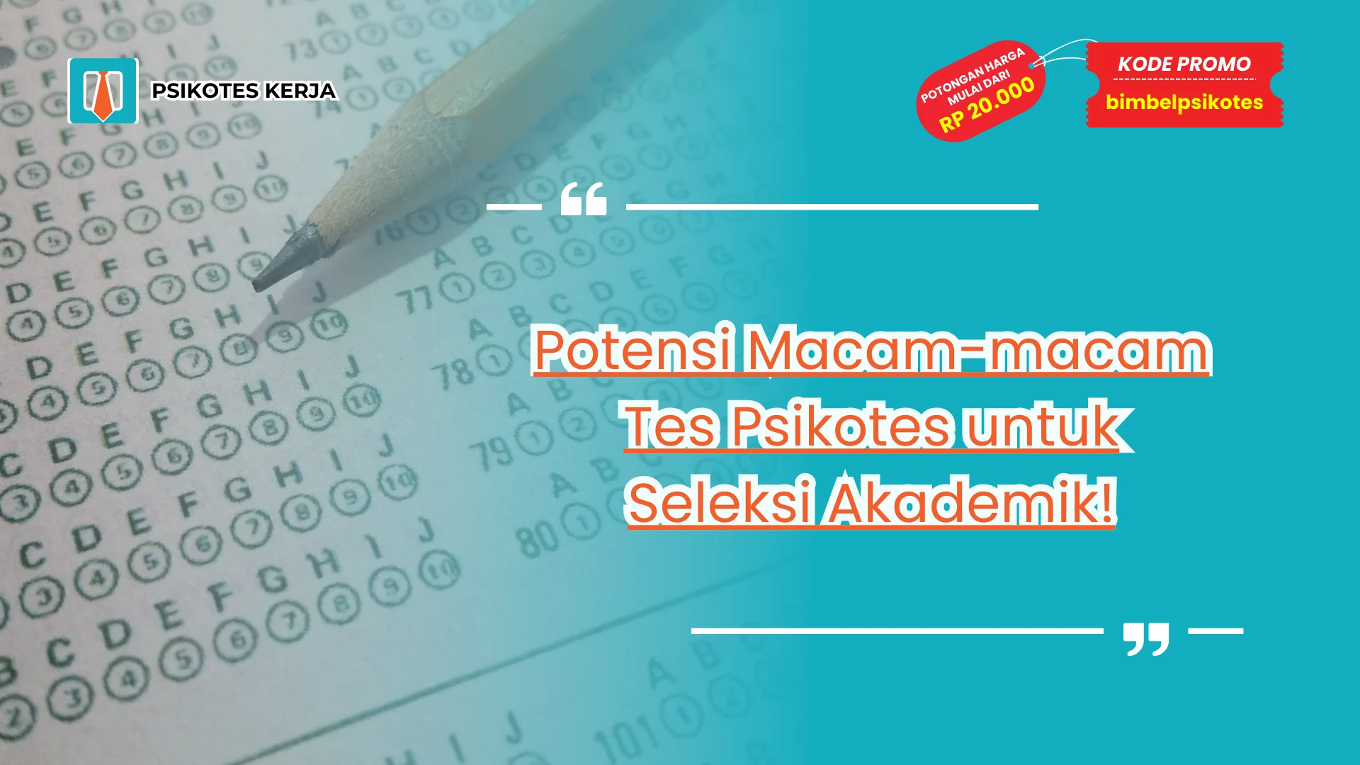 Macam-macam Tes Psikotes