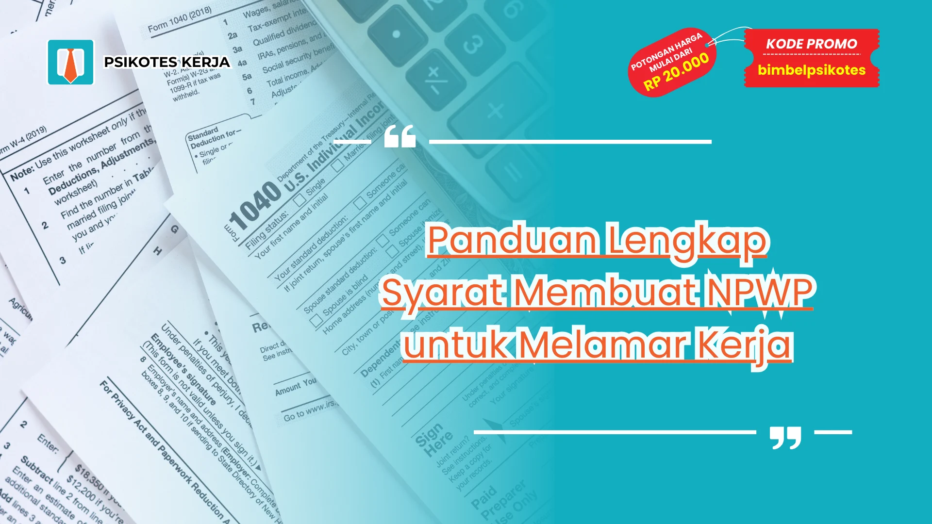 Syarat Membuat NPWP untuk Melamar Kerja