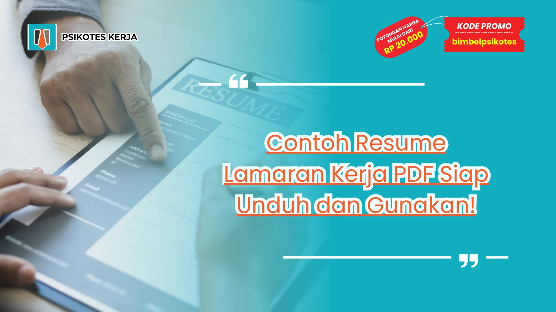 Contoh Resume Lamaran Kerja