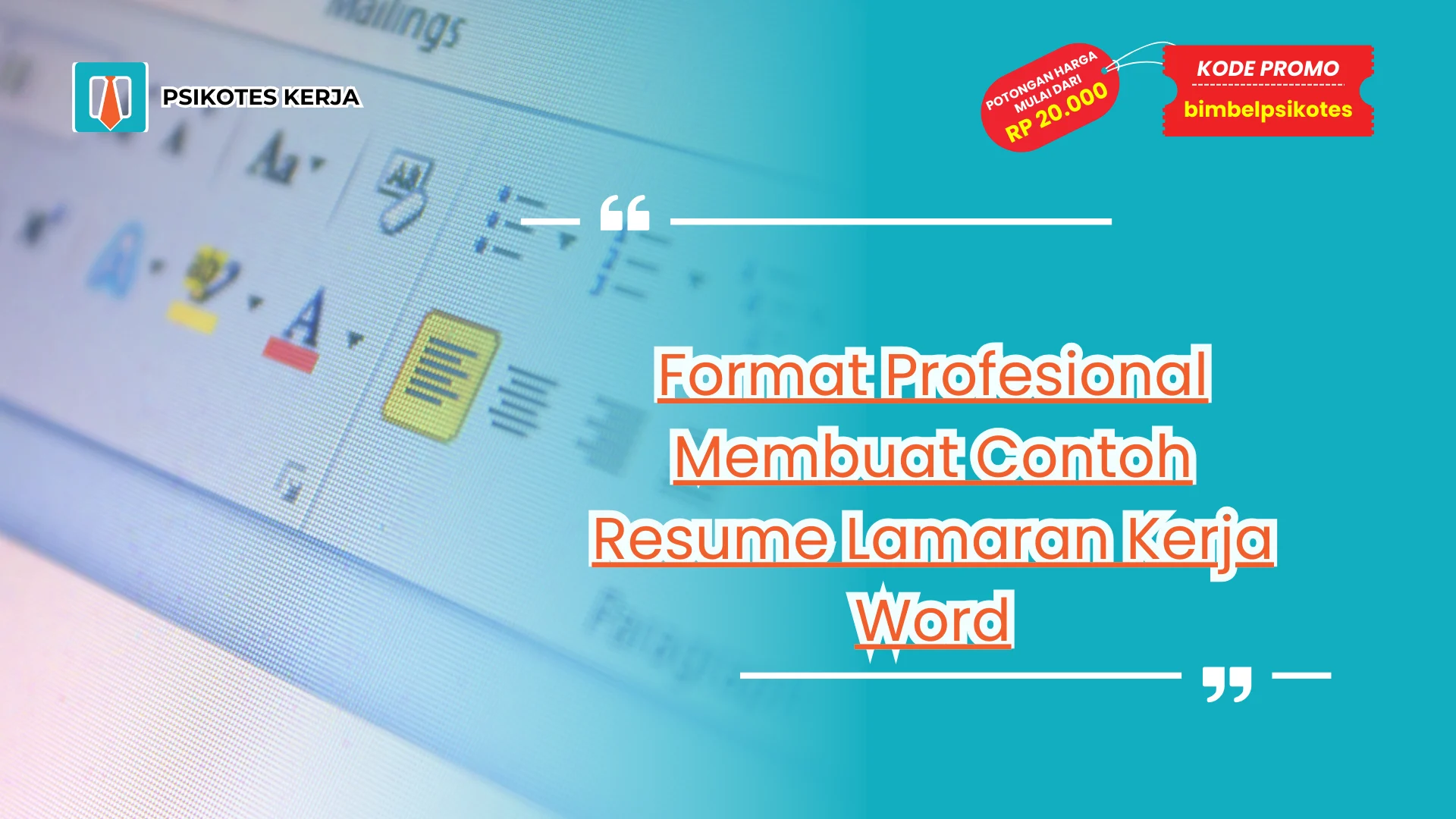 Contoh Resume Lamaran Kerja