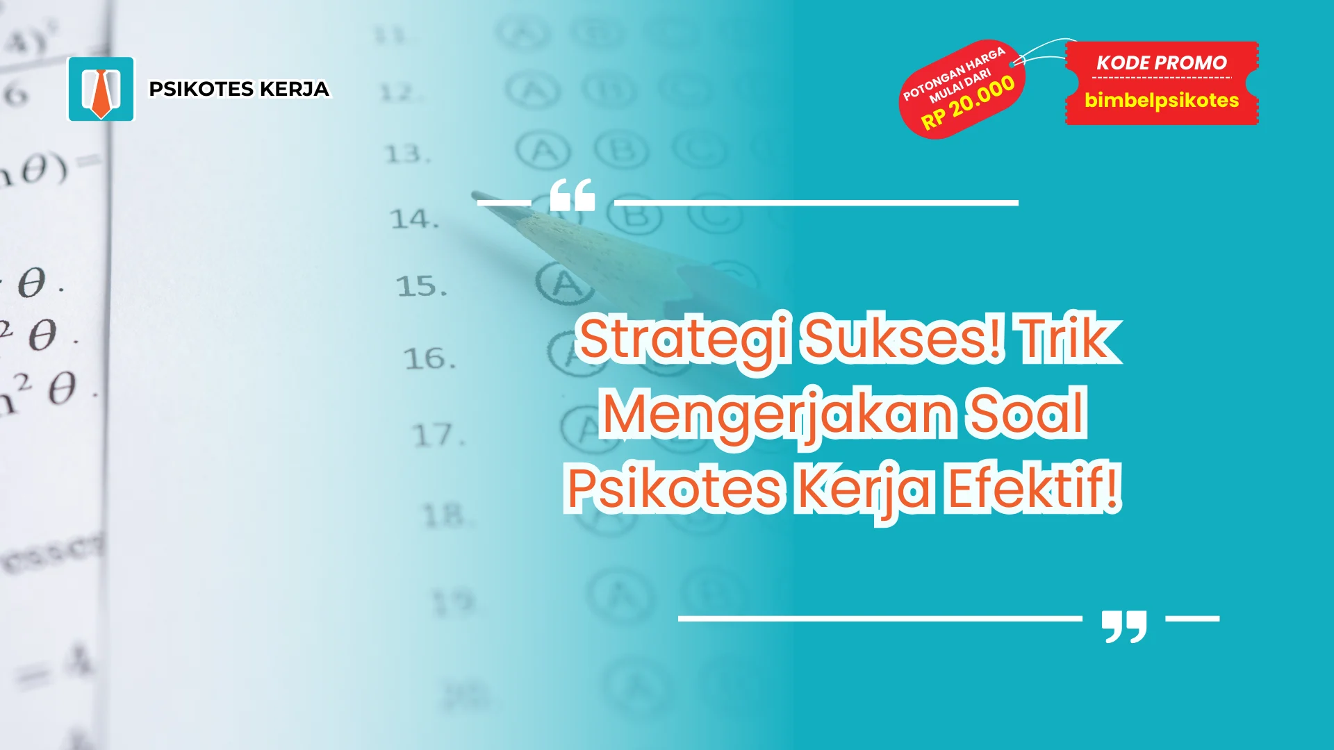 Soal Psikotes Kerja