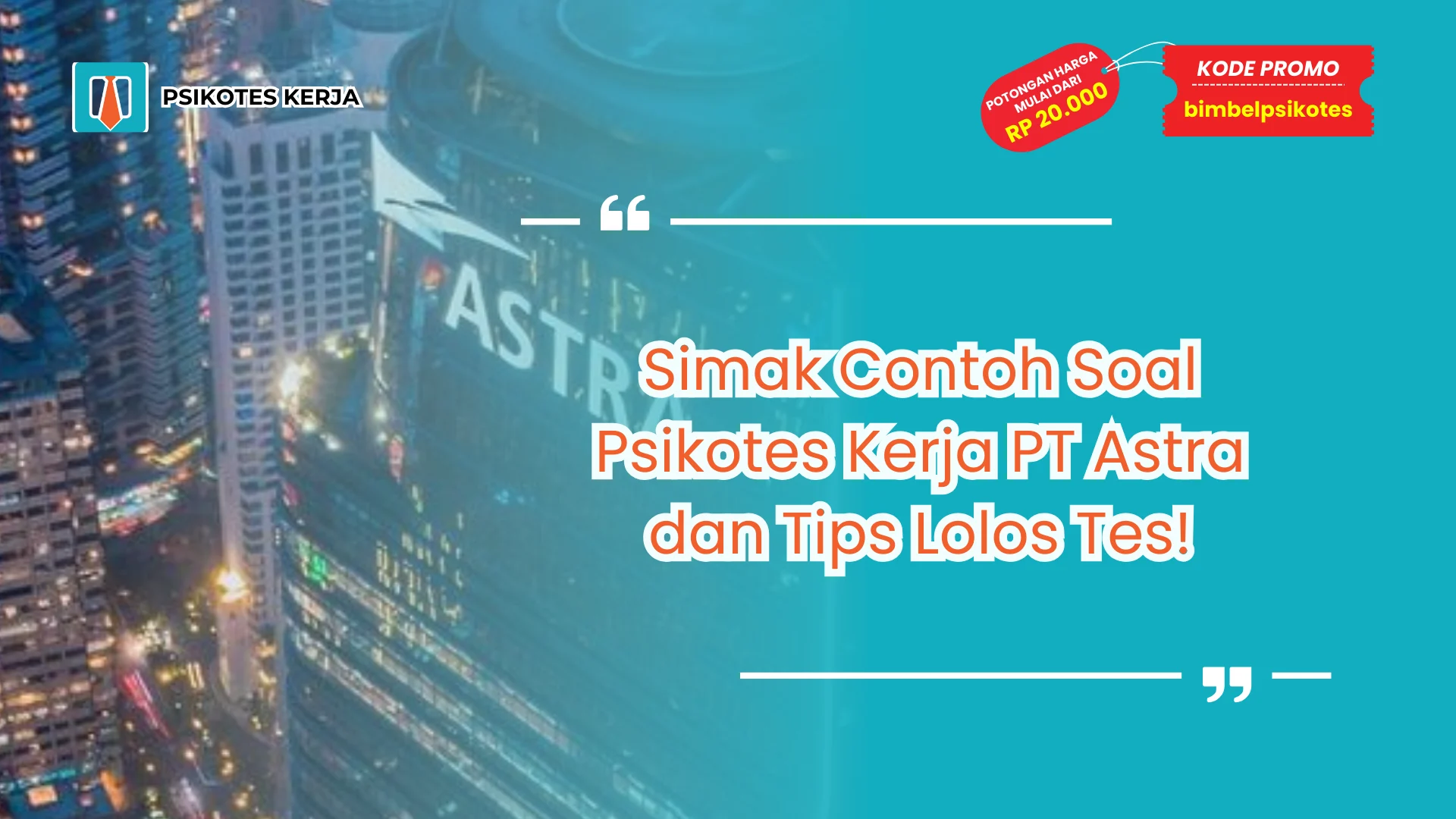 Soal Psikotes Kerja