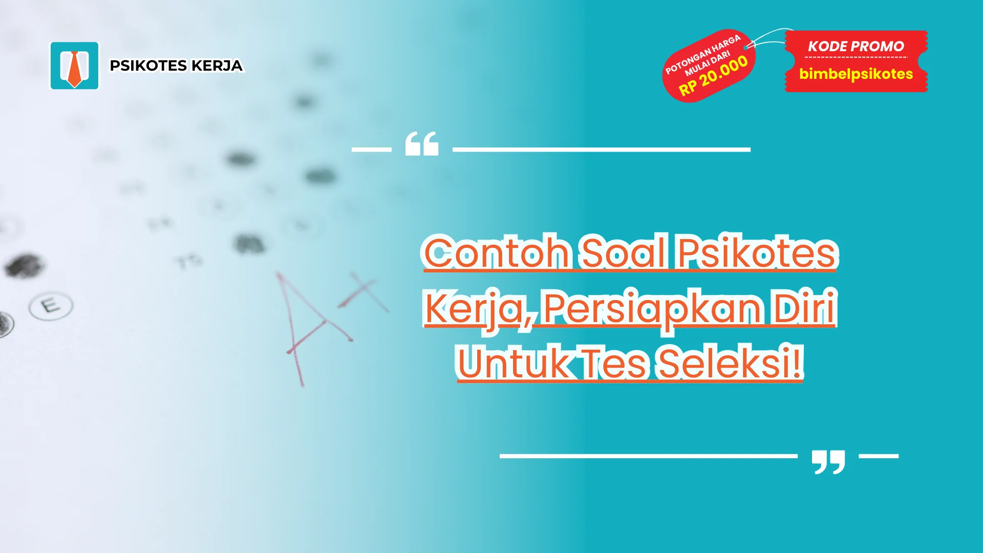 Soal Psikotes Kerja