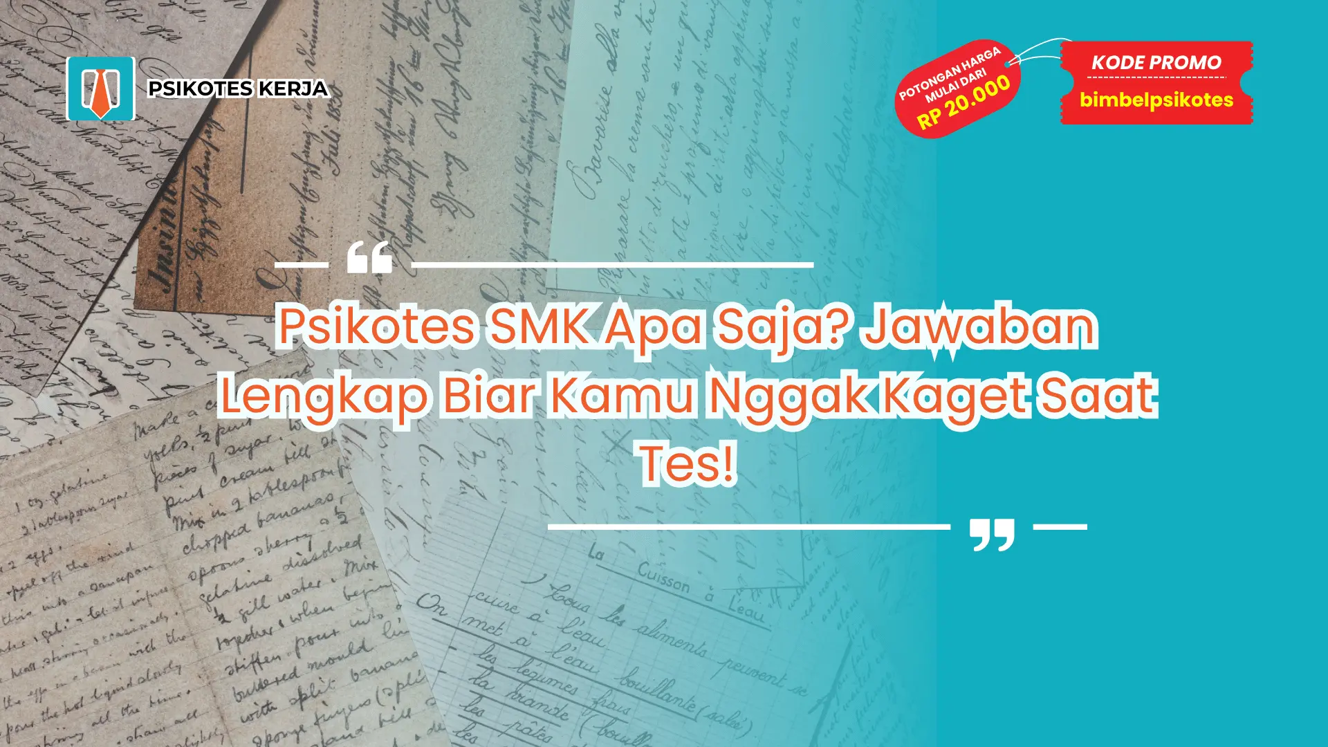 psikotes smk apa saja