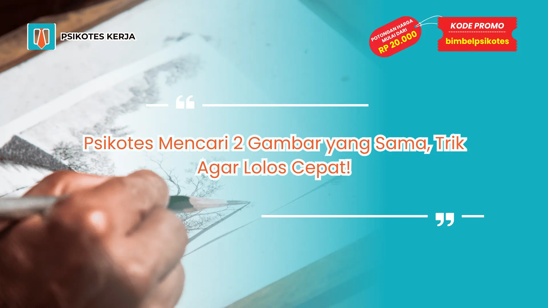Psikotes mencari 2 gambar yang sama