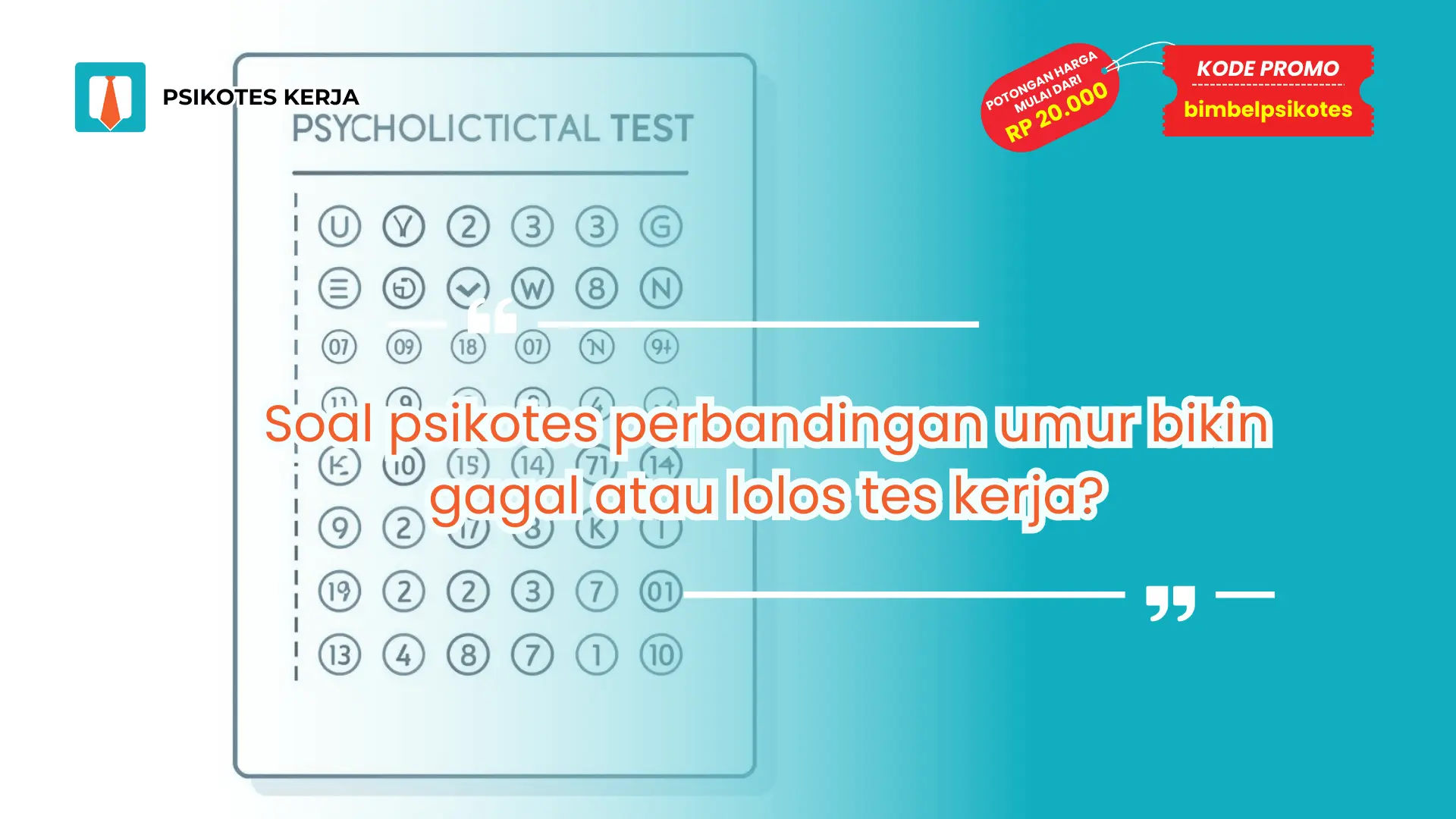 soal psikotes perbandingan umur
