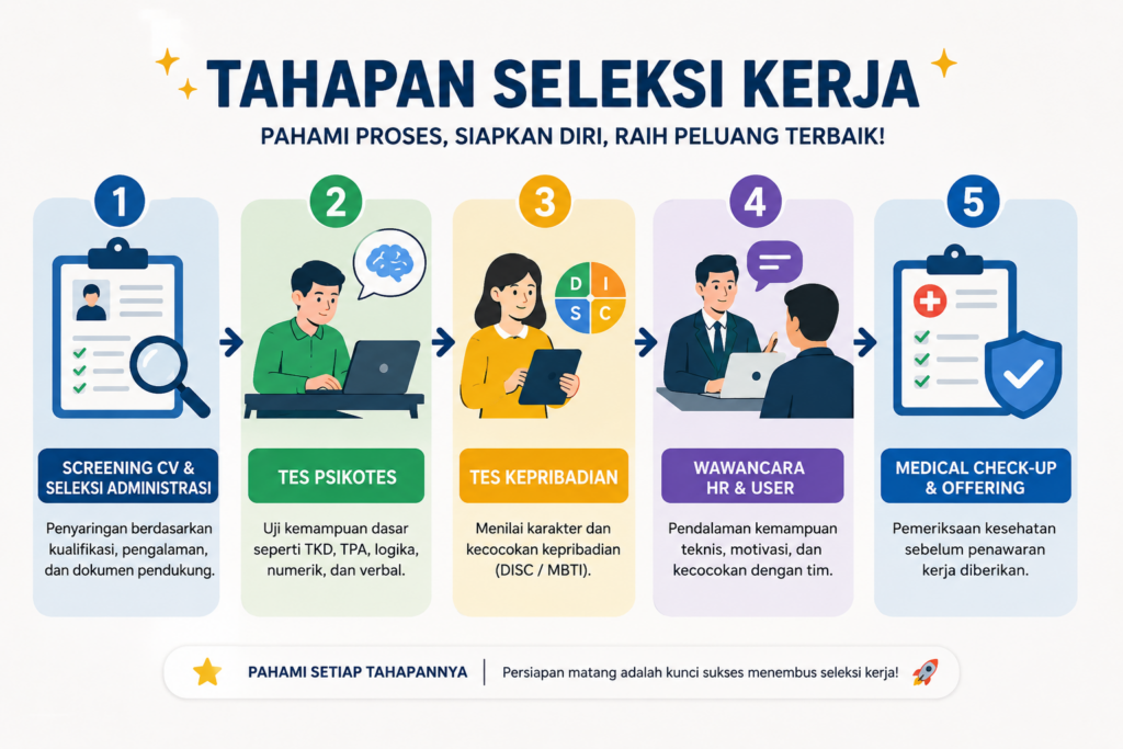 1. Memahami Tahapan Seleksi Kerja secara Sistematis