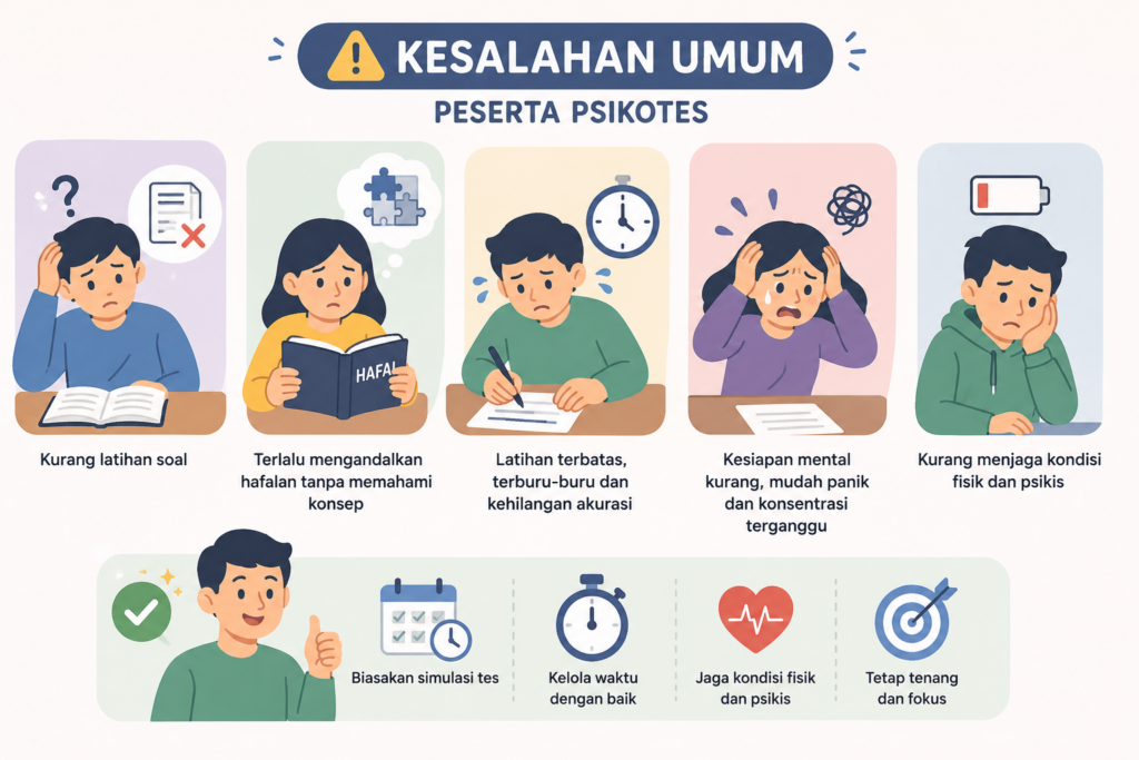 6. Kesalahan Umum yang Sering Terjadi Peserta Psikotes