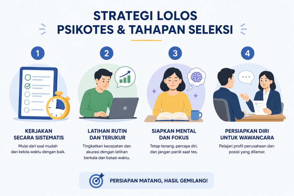 5. Menerapkan Strategi Lolos Psikotes dan Tahapan Seleksi