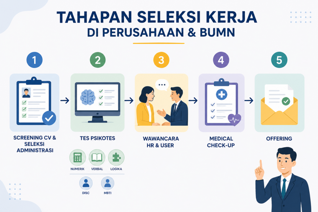 1. Memahami Tahapan Seleksi Kerja di Perusahaan dan BUMN