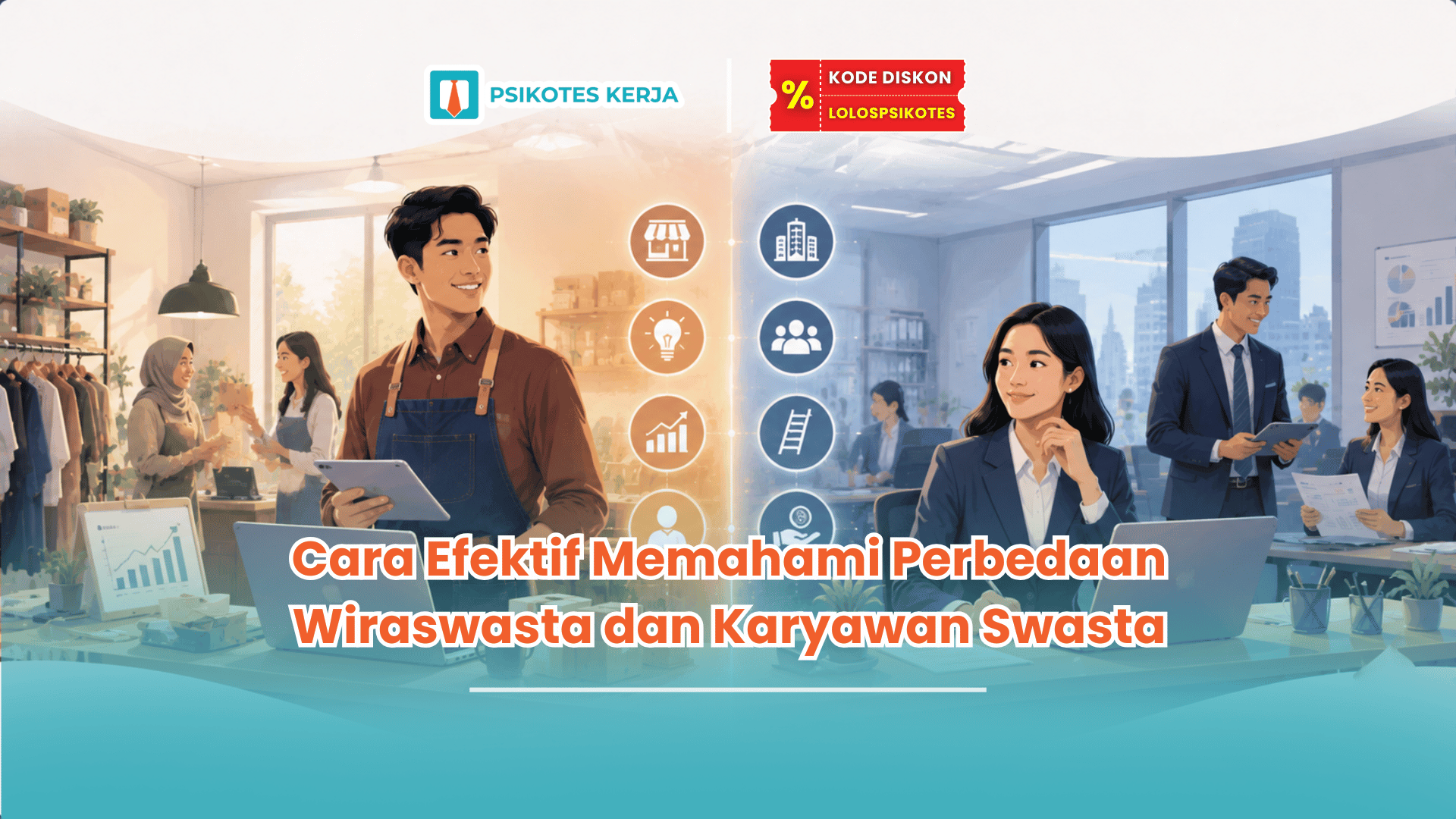 perbedaan wiraswasta dan karyawan swasta