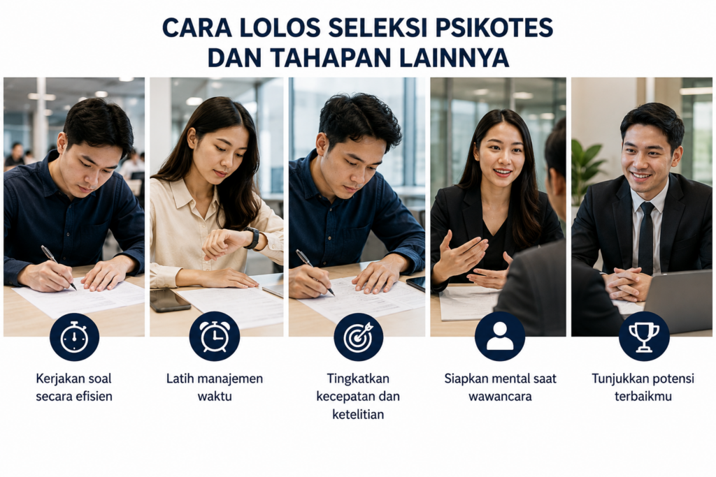 5. Cara Lolos Seleksi Psikotes dan Tahapan Lainnya