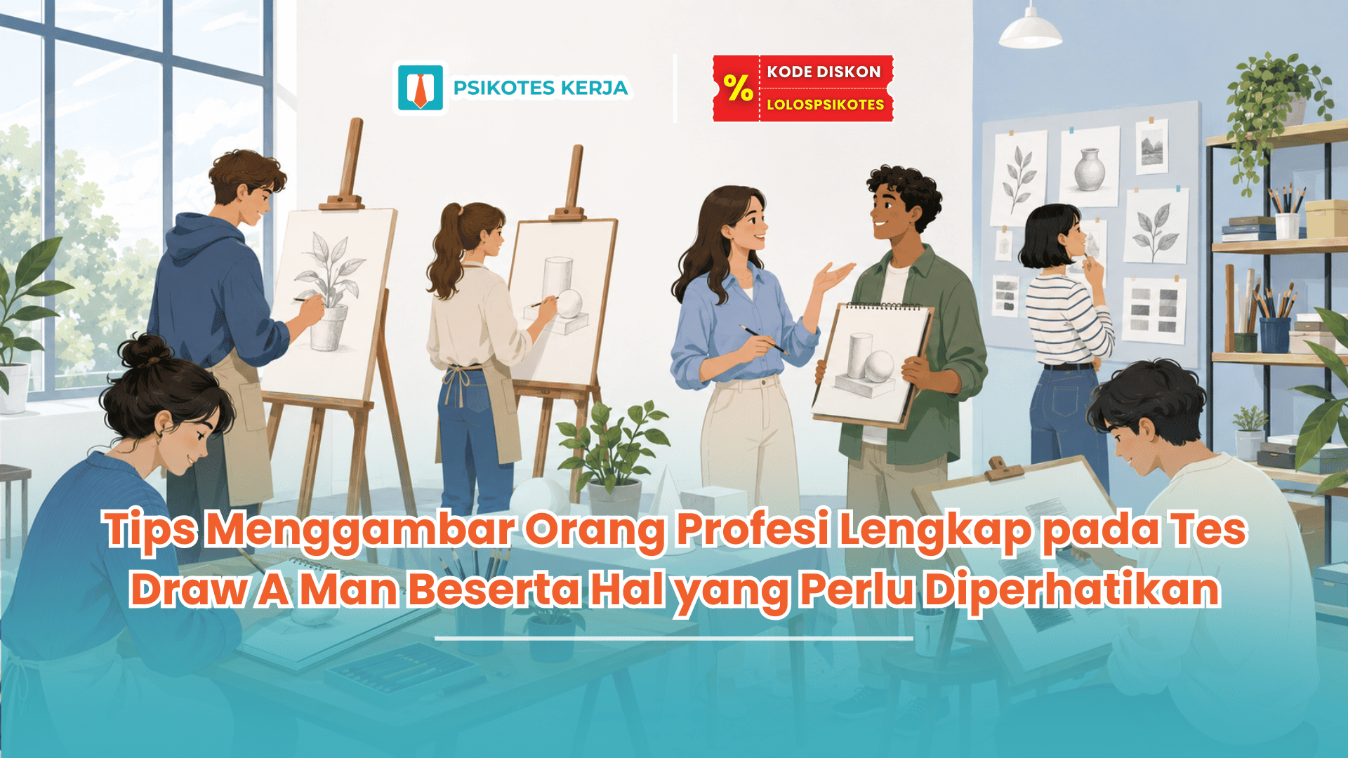 Tips menggambar orang profesi lengkap pada tes Draw A Man