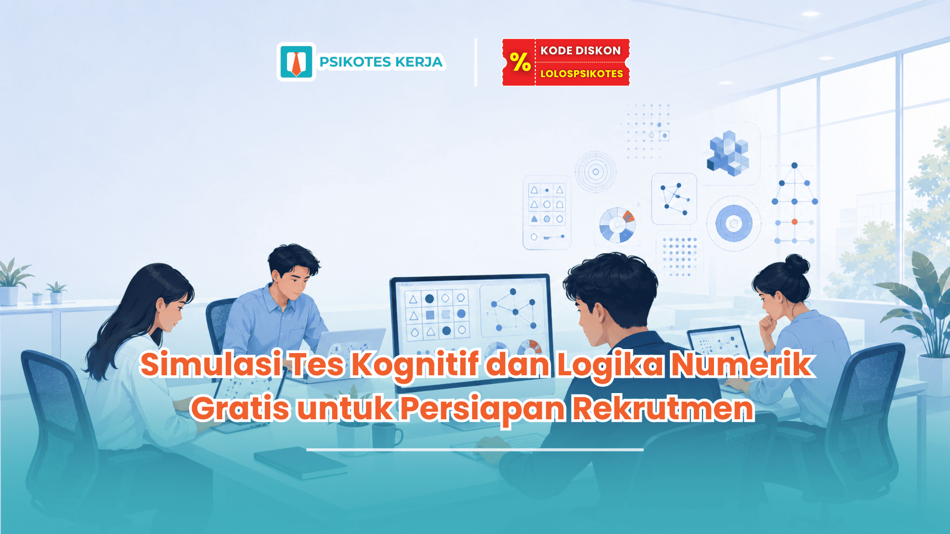 simulasi tes kognitif dan logika numerik gratis