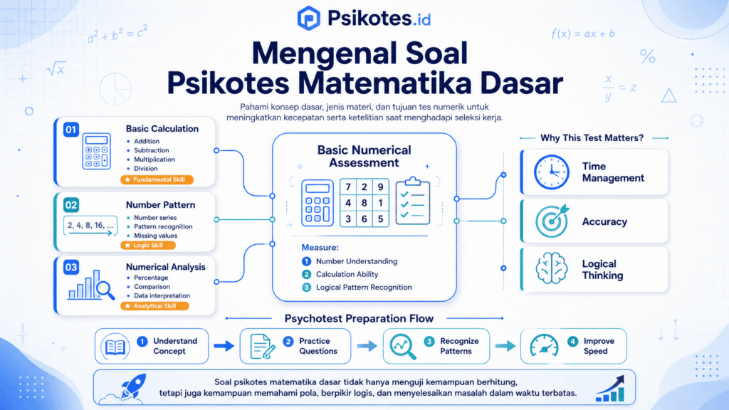 soal psikotes matematika dasar dan penjelasannya
