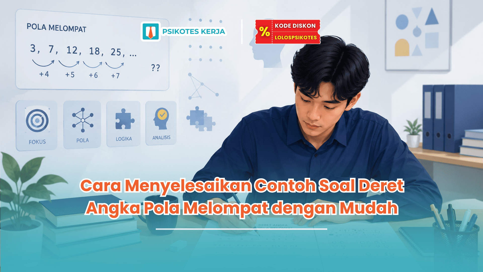 contoh soal deret angka pola melompat