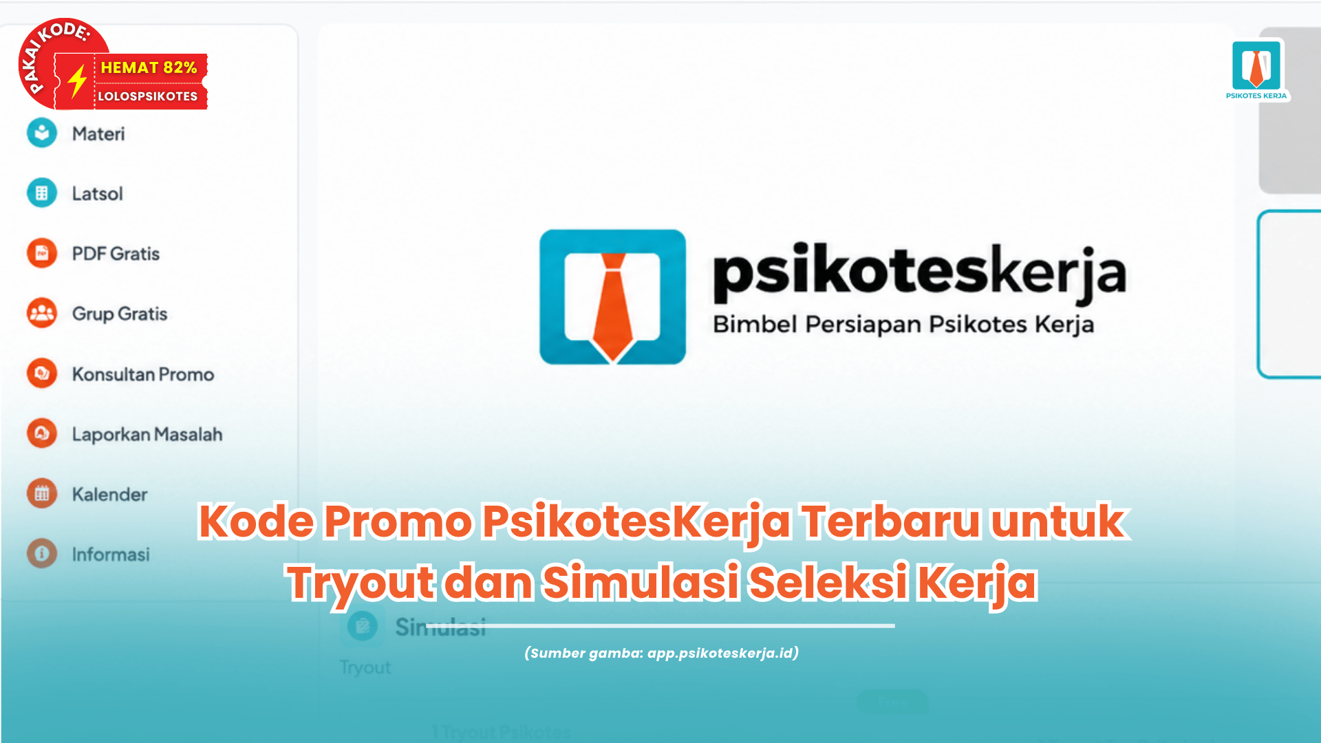 kode promo psikoteskerja