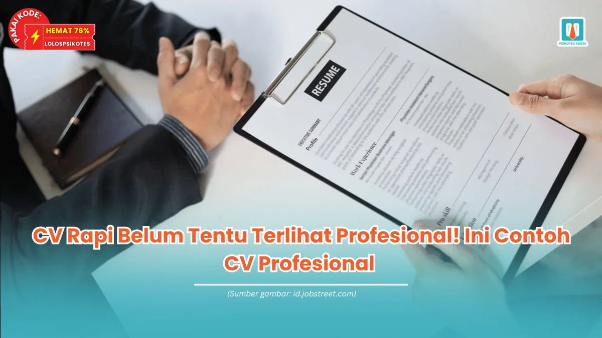 contoh cv profesional