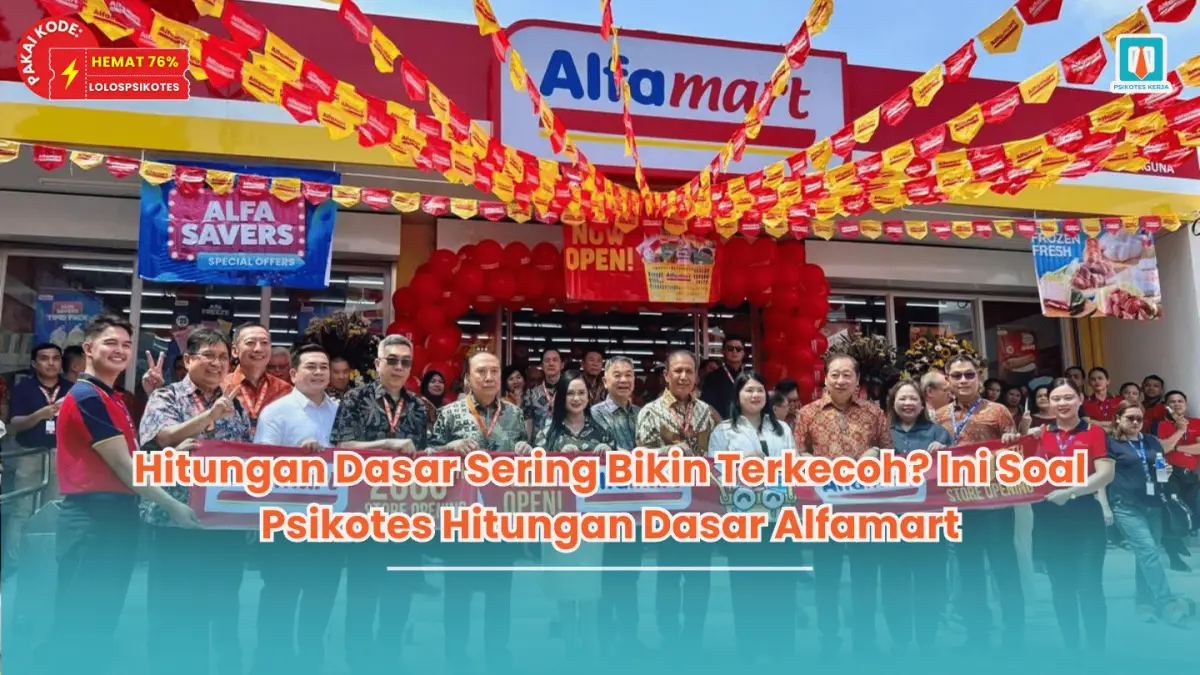 soal psikotes hitungan dasar alfamart
